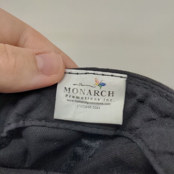 Fastenal Racing Strapback Hat Black OSFA Embroidered Logo Monarch - Picture 7 of 8